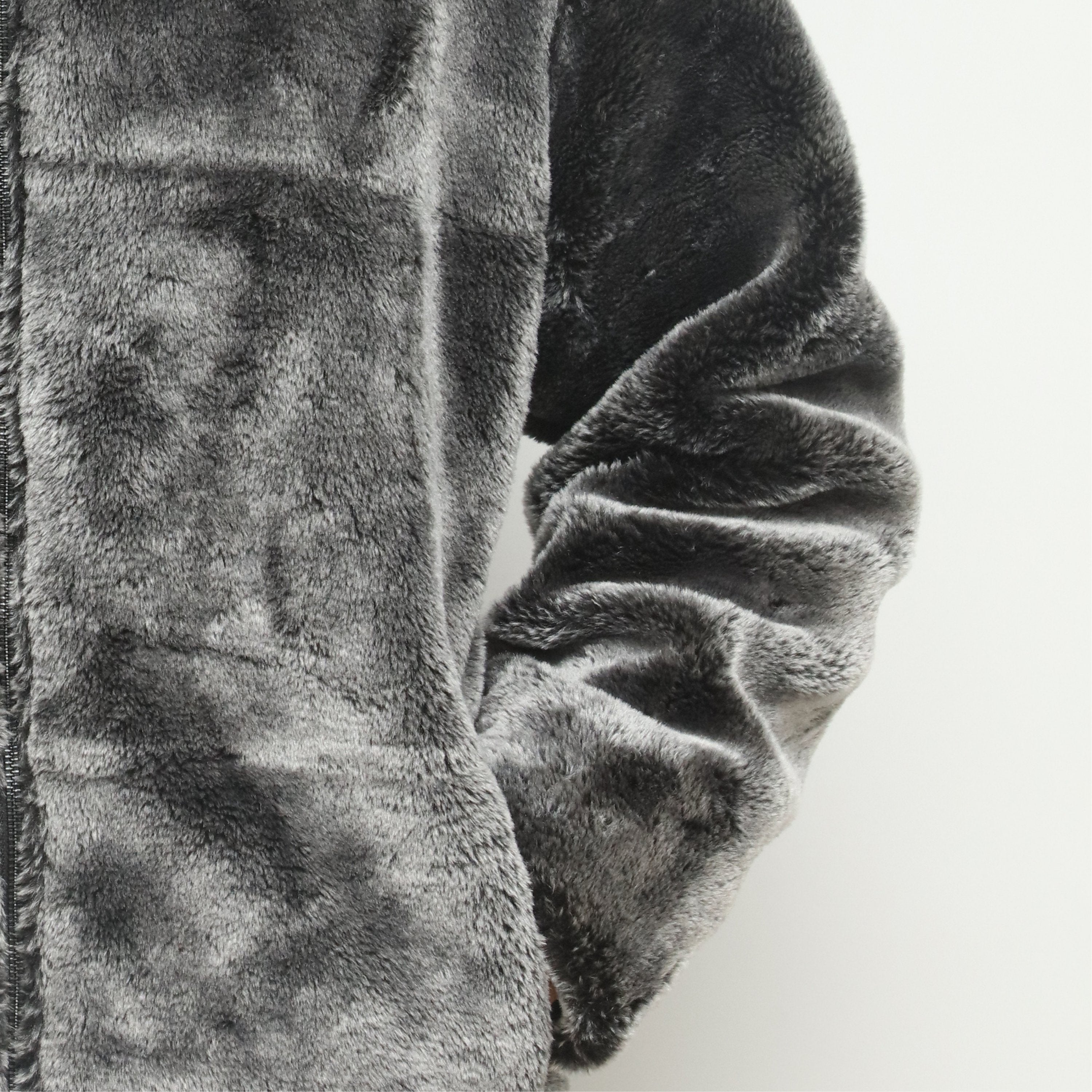 Grey Mohair Fur Jacket